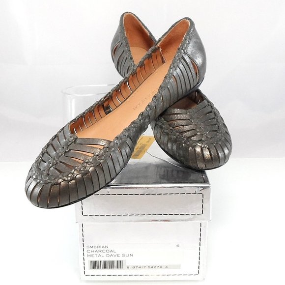 NIB$350 Sigerson Morrison Brian Woven Leather Cut-out Straps Ballet Flats 6 - Picture 14 of 14